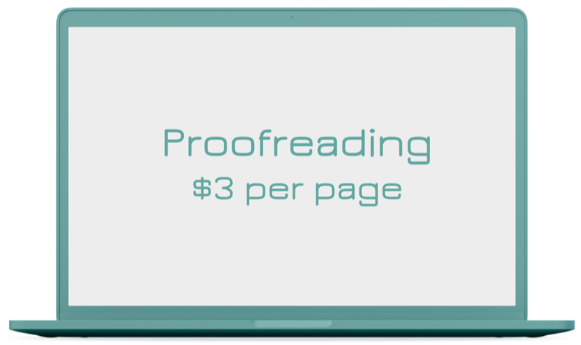 Proofreading $3 per page